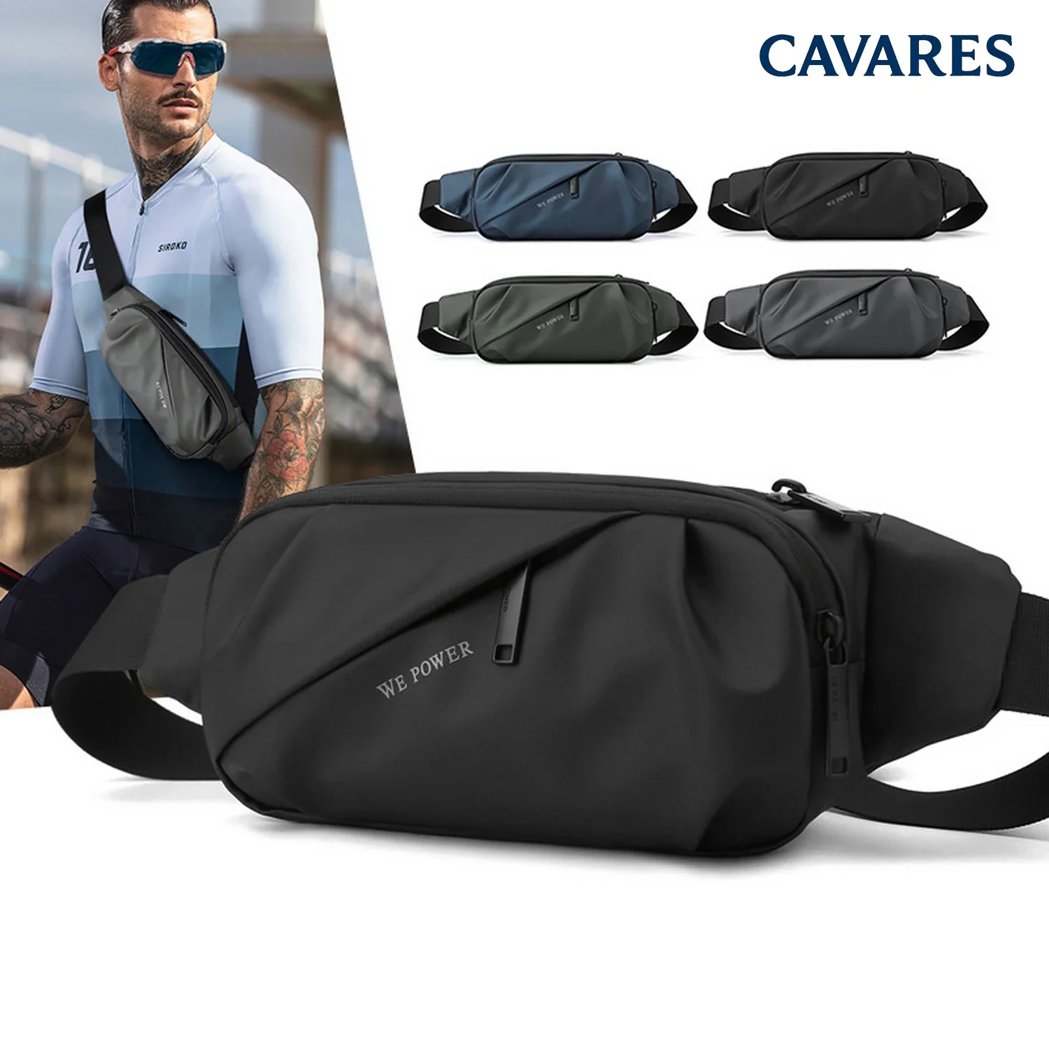 

Outdoor Sport Multifunctional Waist Bag Nylon Waterproof Casual Chest Bag Hiking Fitness Running Cycling Climbing Mobile Bag