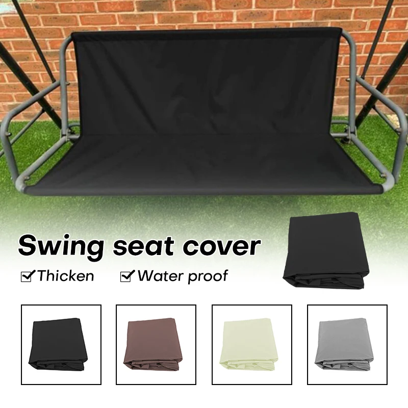 

Courtyard Garden Swing Seat Dust Cover 900D Thickened Waterproof Anti-UV Garden Outdoor Swing Chair Top Rain Cover Replacement