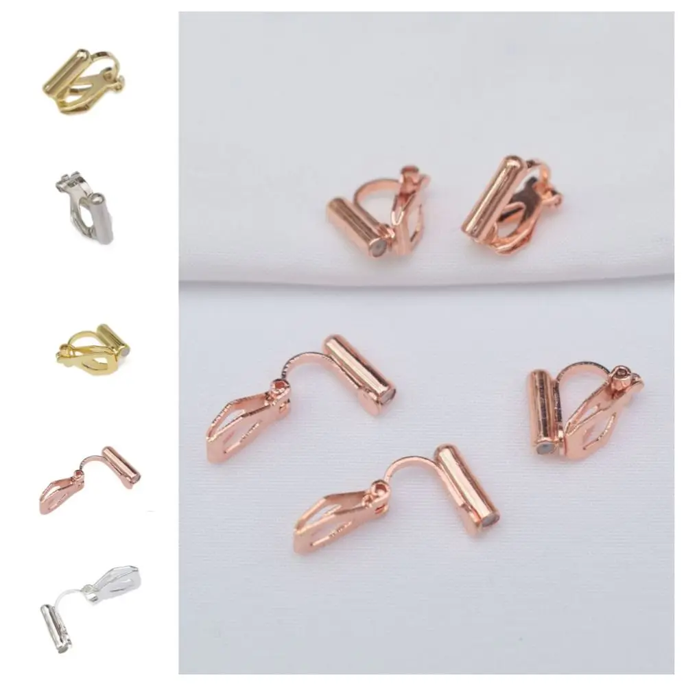 Geen Piercing Clip-On Oorbel Converters Stud Oorbellen Gat-Vrije Niet-Doorboorde Oorbellen Adapter Goud Zilver Diy Onzichtbare Oor Manchet