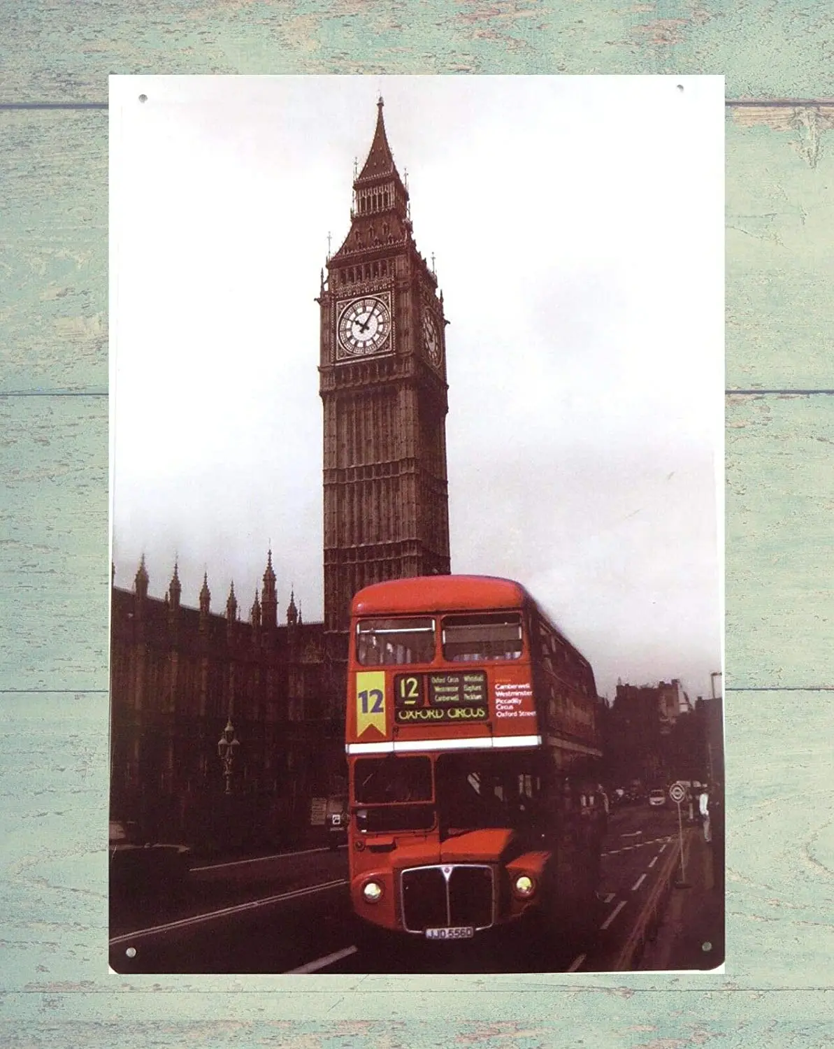 QDTrade металлический знак 8x12 дюймов украшение спальни винтажный автобус оловянный знак металлический настенный постер