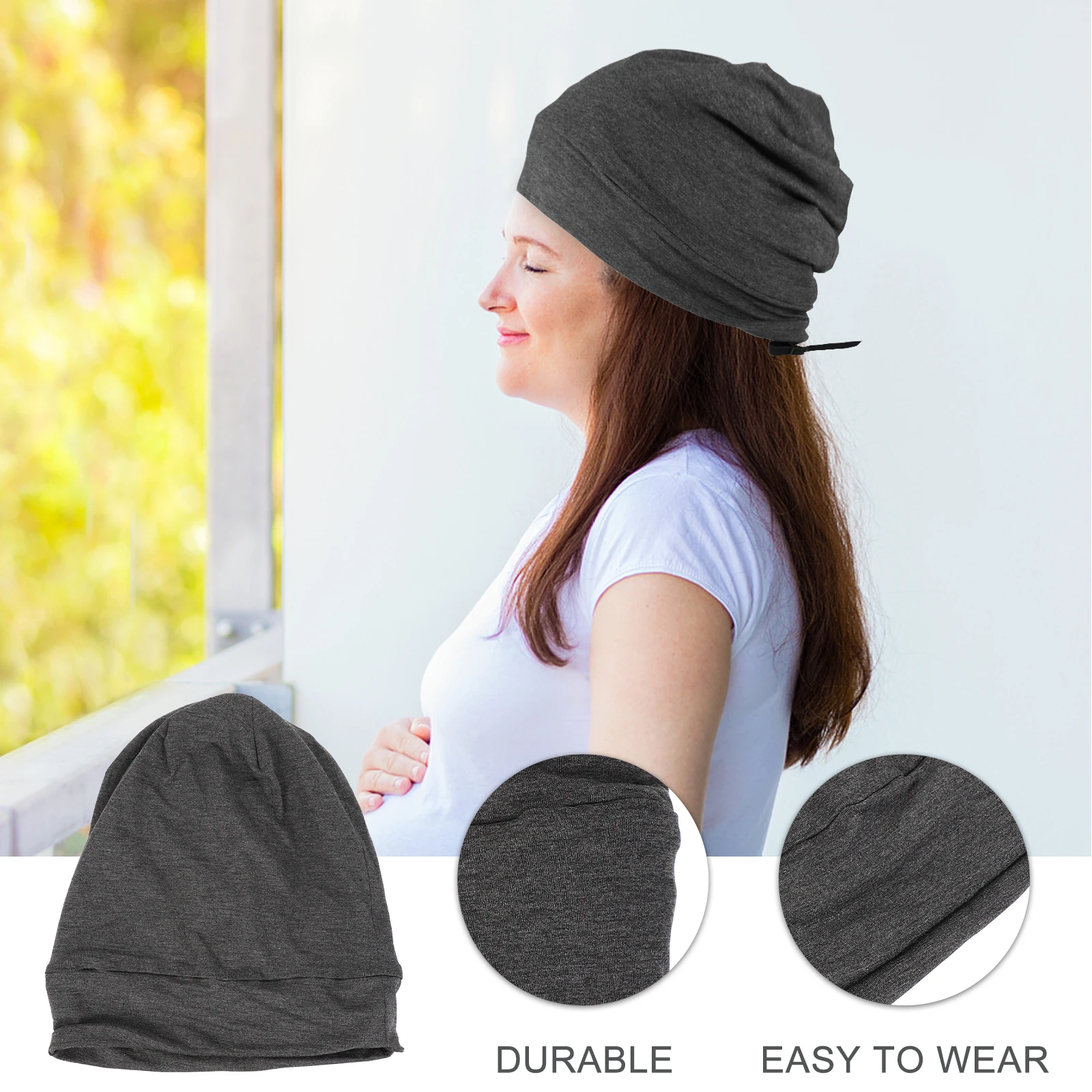 

Satin Sleep Hair Bonnet Breathable Adjustable Wrap Accessory Smooth Practical Sleep Cap Facial Household Practical