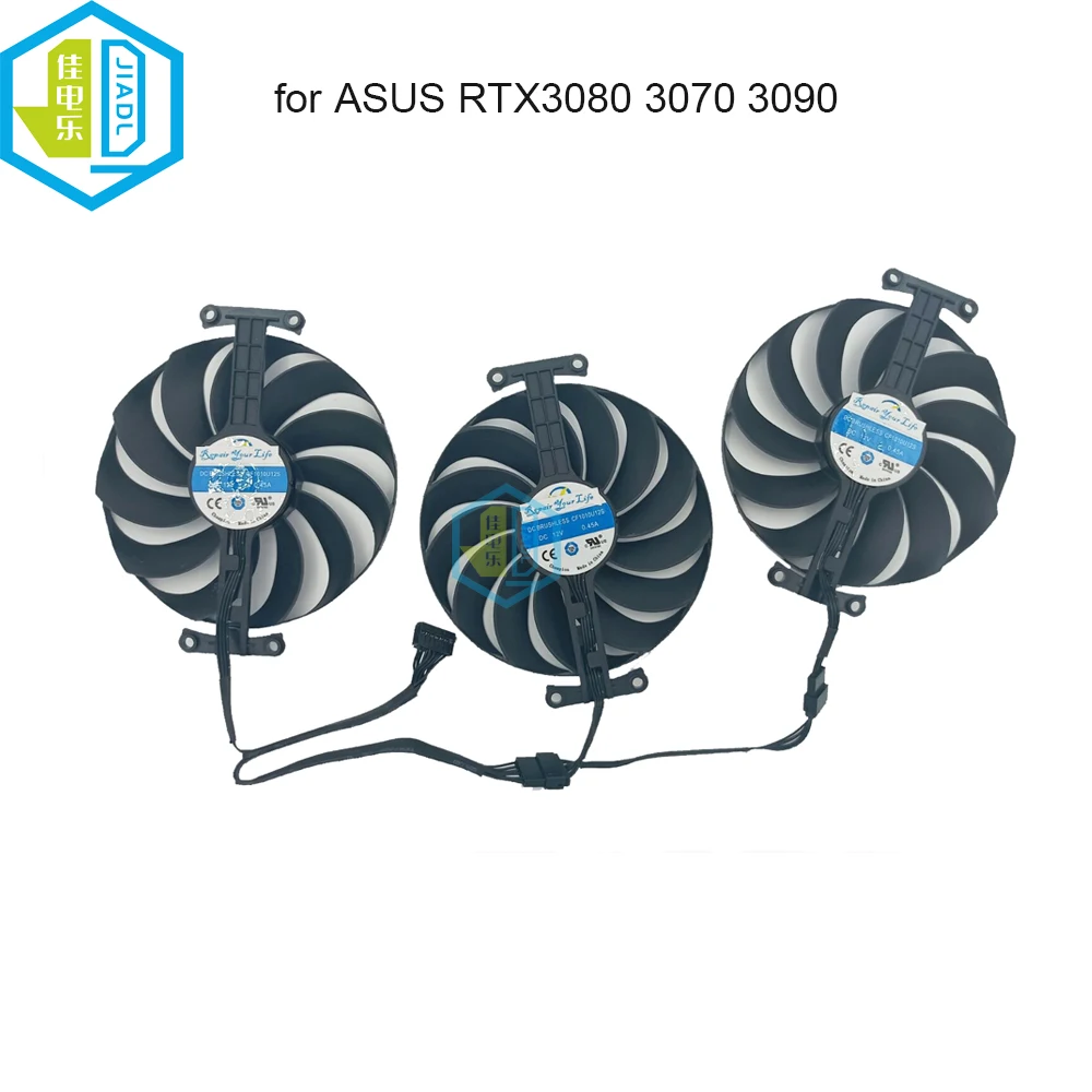 12V 95MM CF1010U12S Graphics Card Cooling Fans For ASUS ROG Strix RTX 3060 3070 3080 3090 3070Ti  3080Ti VGA Cooler Fan Radiator