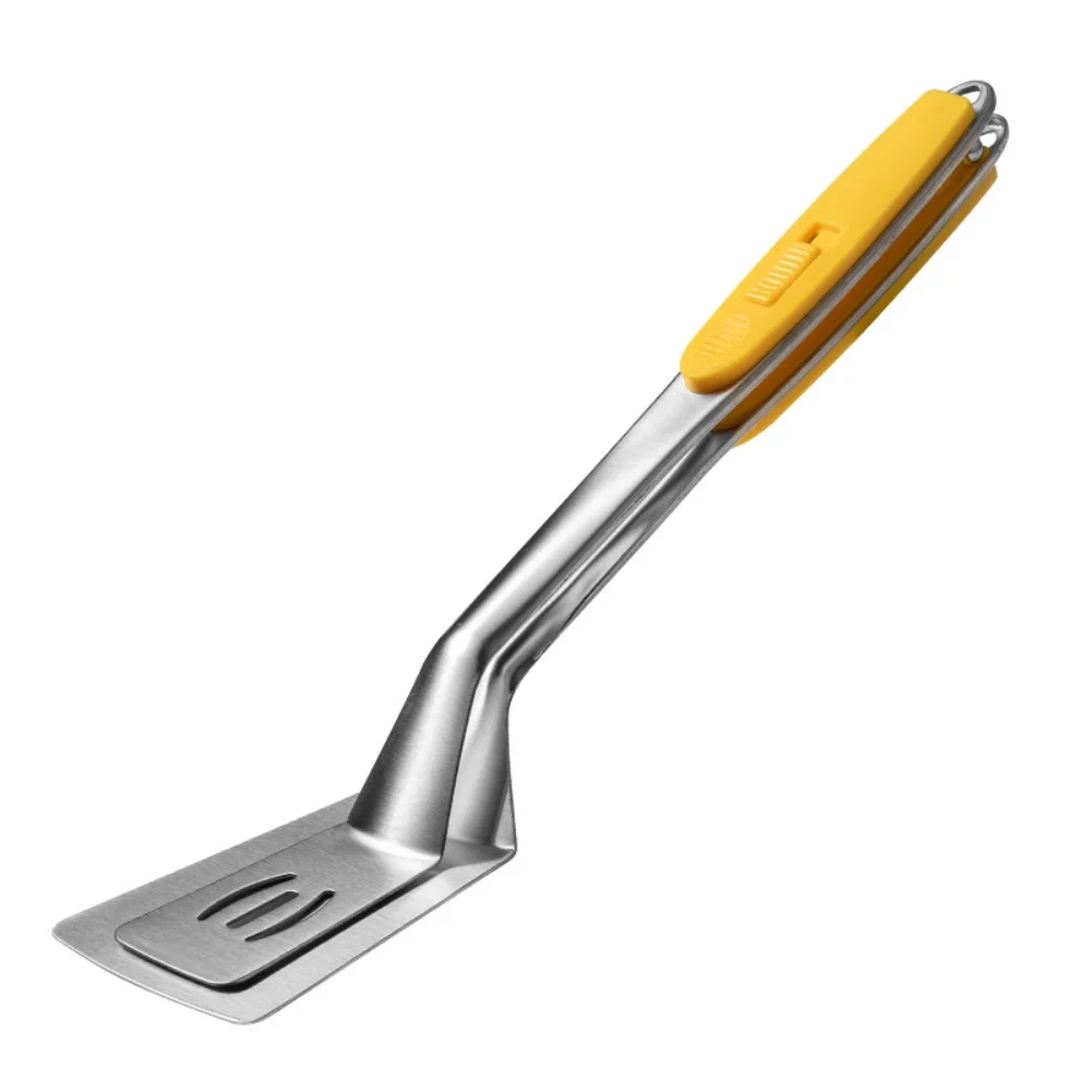 Stainless Steel Fish Spatula With Locking Dual Use For Flipping Grilling Serving Kitchen Cooking Tool Gadget