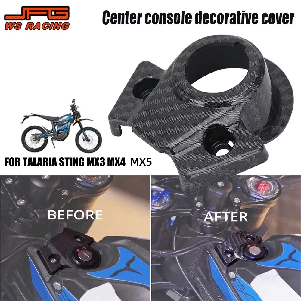 Motorcycles Central Control Decorative Cover Carbon Fiber Pattern Protection For TALARIA Sting MX3 MX4 MX5 Electric Dirt Bike