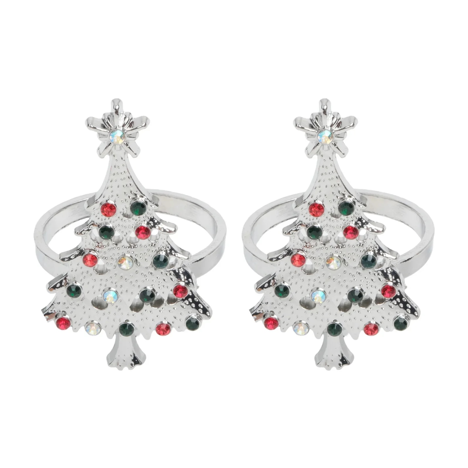 Elegant Napkin Holders Christmas Tree Napkin Rings Christmas Party Essentials Easy Clean Design Festive Dining Decor