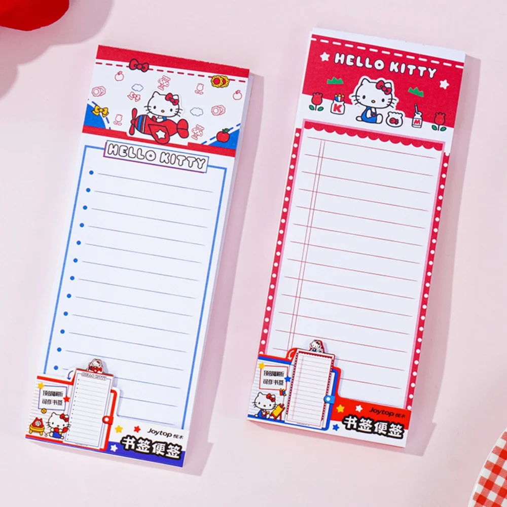 Genuine Sanrio Hello Kitty Memo Pad Sticky Notes Cute Kt Cat Stationery Label Notepad School Office Daily Supplies Woman Gifts
