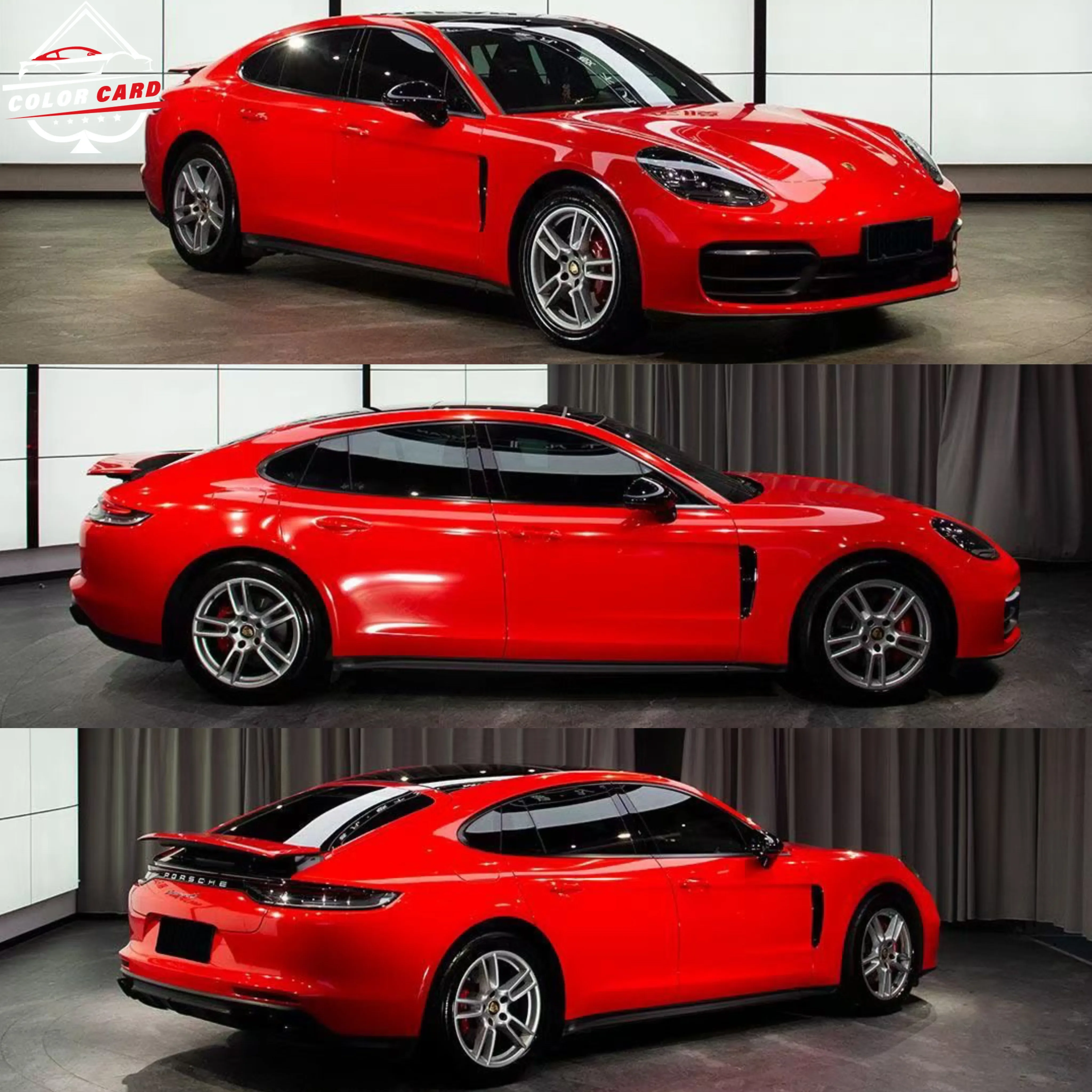 

Ultra Gloss Vinyl Stickers Glossy Car Wrap Vinyl Film PET Ferrar i Red Car Wrapping Film