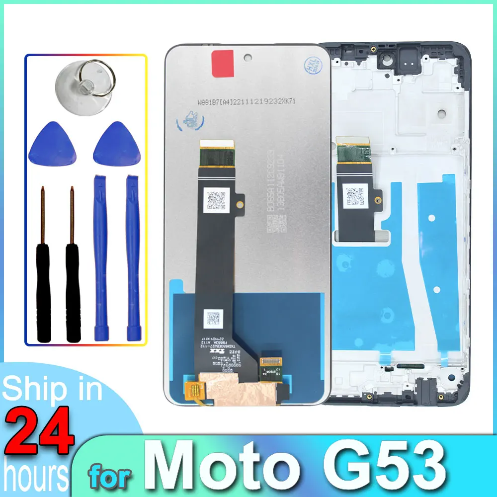 LCD For Motorola Moto G53 XT2335 Phone LCD Display Touch Screen Digitizer Moto G53 Phone LCD Screen Replacement Repair Parts
