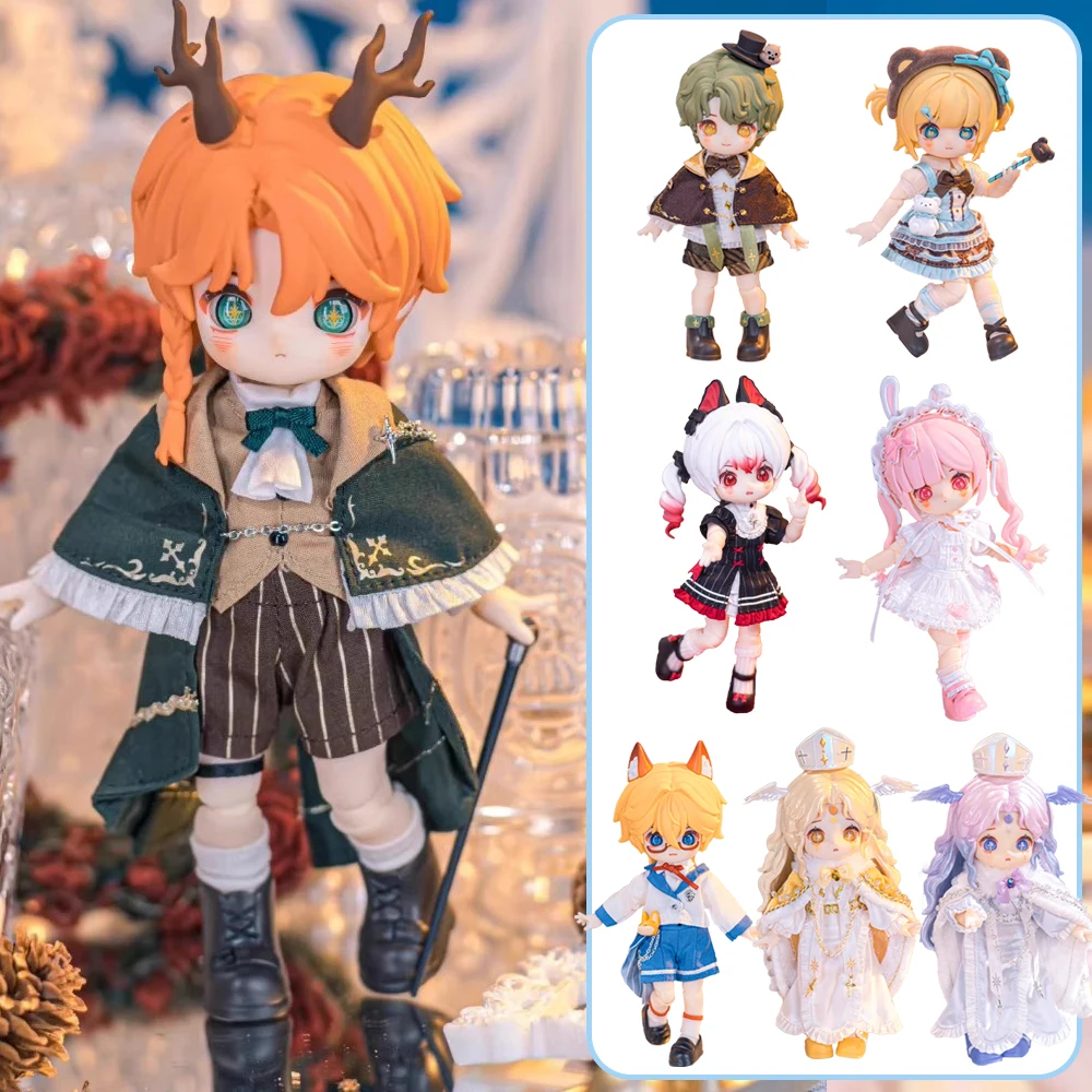 

Nagi Illusory Realm 1/12 подвижная кукла-одевалка BJD, слепая коробка, гаражный комплект, загадочная коробка, милая экшн-фигурка, модные игрушки, подарок на праздник