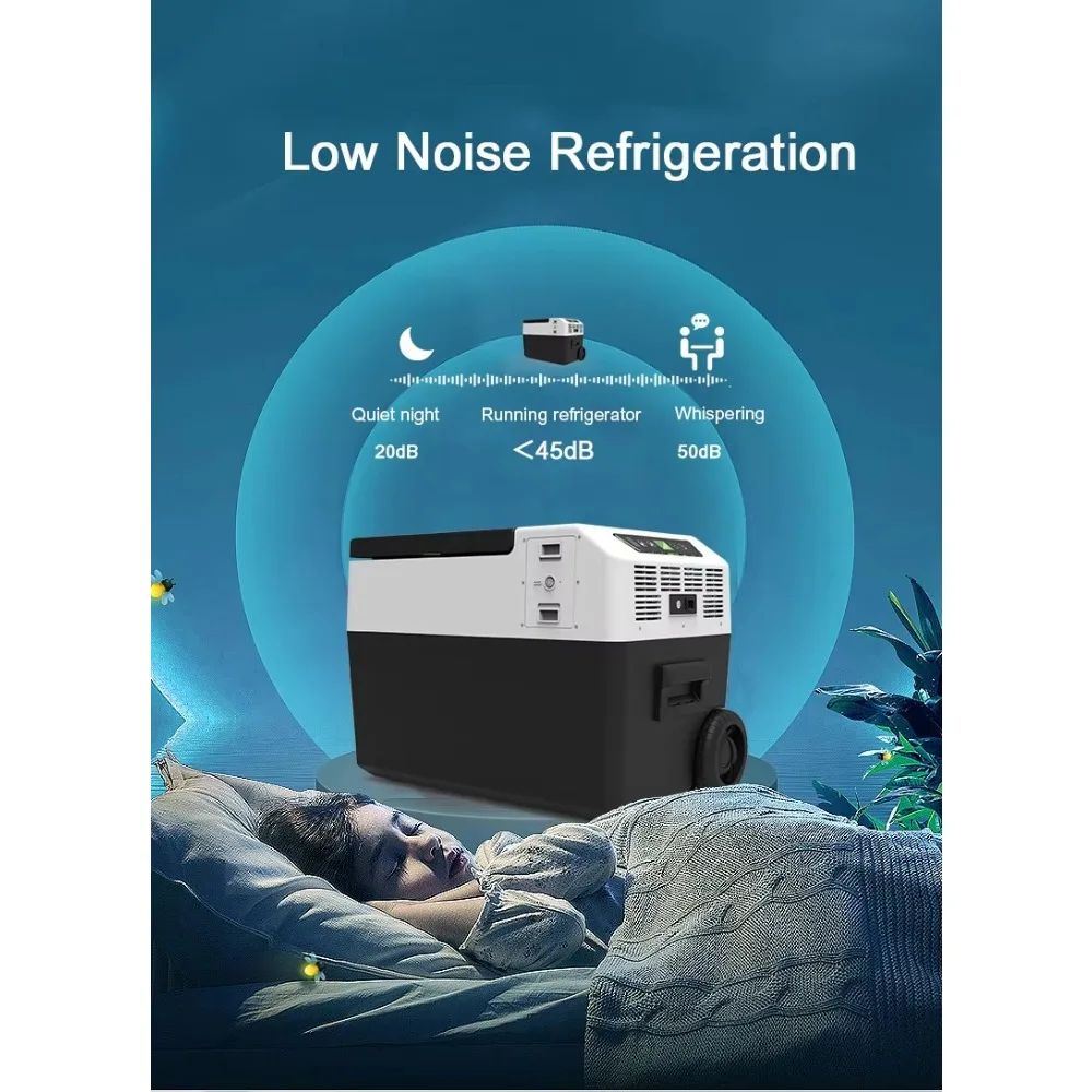 

Уникальный автомобильный холодильник FROZEN 12 В 50 л с компрессором, портативная морозильная камера для кемпинга, уличный кулер постоянного тока переменного тока FCR50