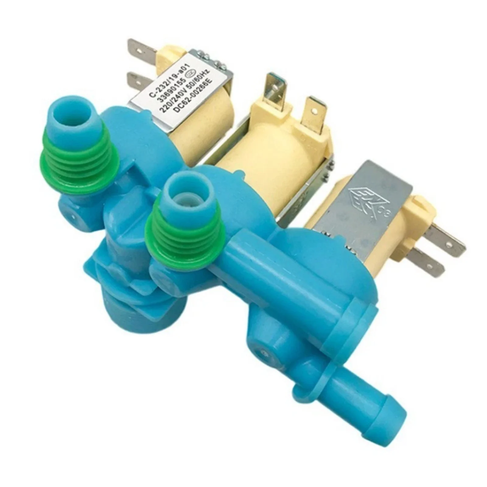 Válvula de Entrada de Água para Máquina de Lavar Samsung DC62-00266E, Válvula Solenoide de Entrada de Três Portas Compatível com Lavadoras de Carga Superior da Série WA