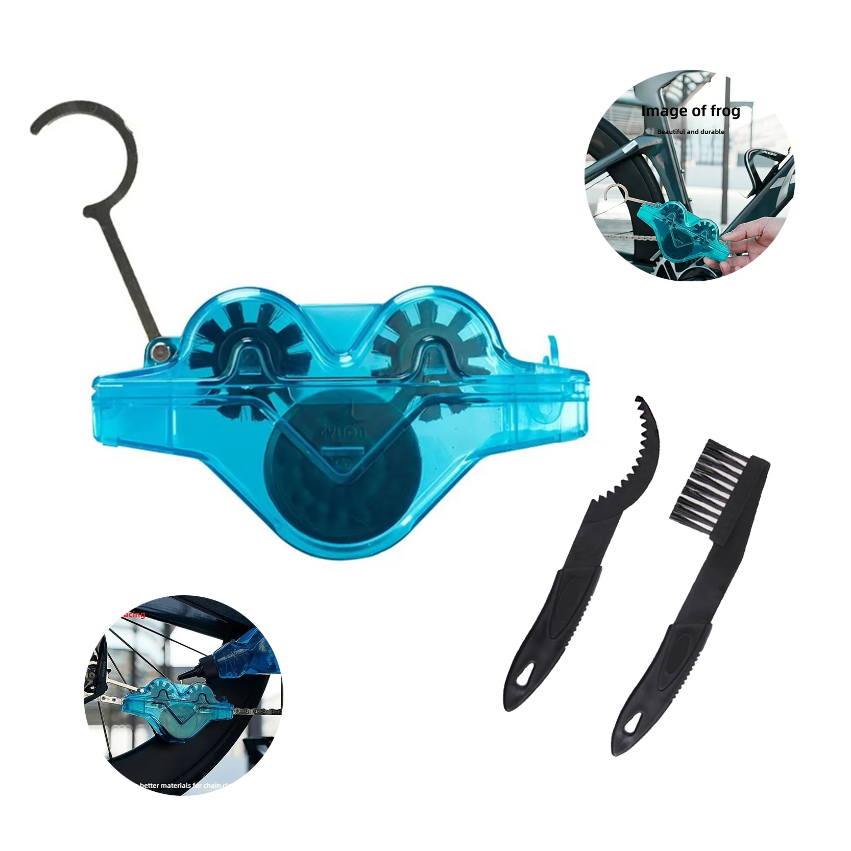 Chain Cleaner Cleaning Bicycle 3D Chain Brush Wash Tool Set MTB Bike Protection Oil Bike Chain Mountain Cycling Accessories
