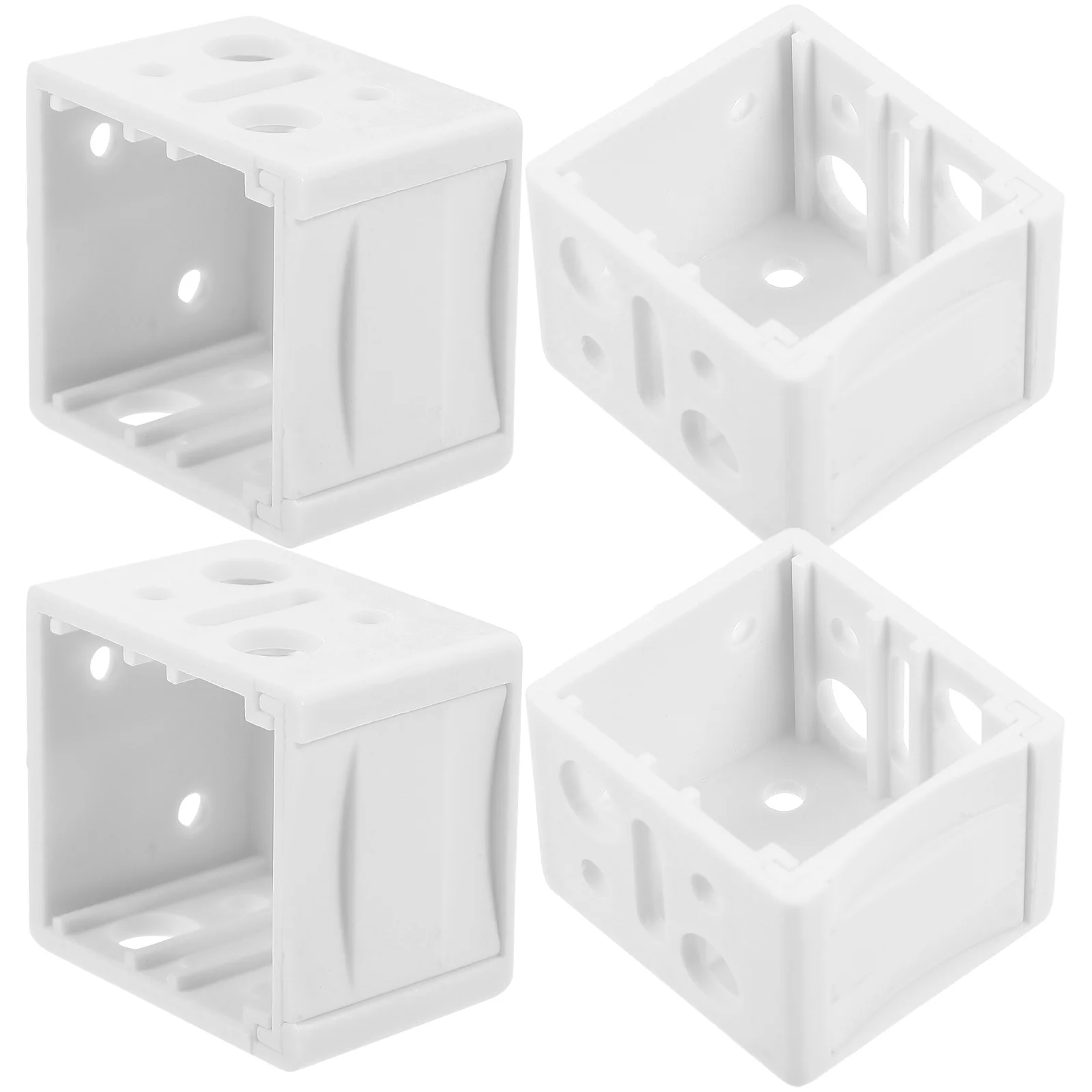 4 шт., белые кронштейны для жалюзи из АБС-пластика, вертикальные горизонтальные жалюзи, монтажный кронштейн, простая установка, поддержка поручней