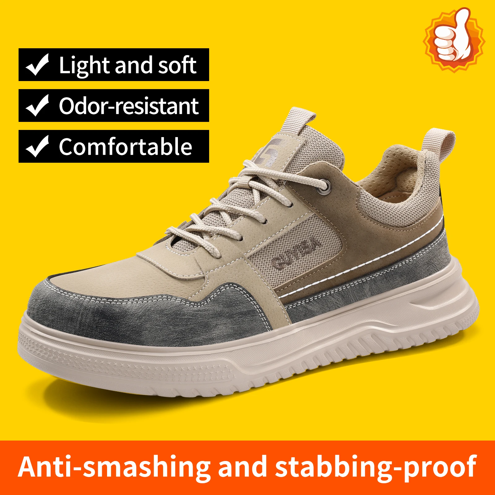 أحذية السلامة للرجال المضادة للسحق والمضادة للثقب ، جديدة ، رياضية ، موقع ، عمل