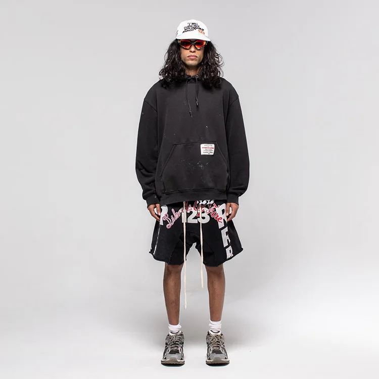 Fashion RRR123 letters rolled shorts loose casual sports drawstring five pants beach pants tide men and women shorts