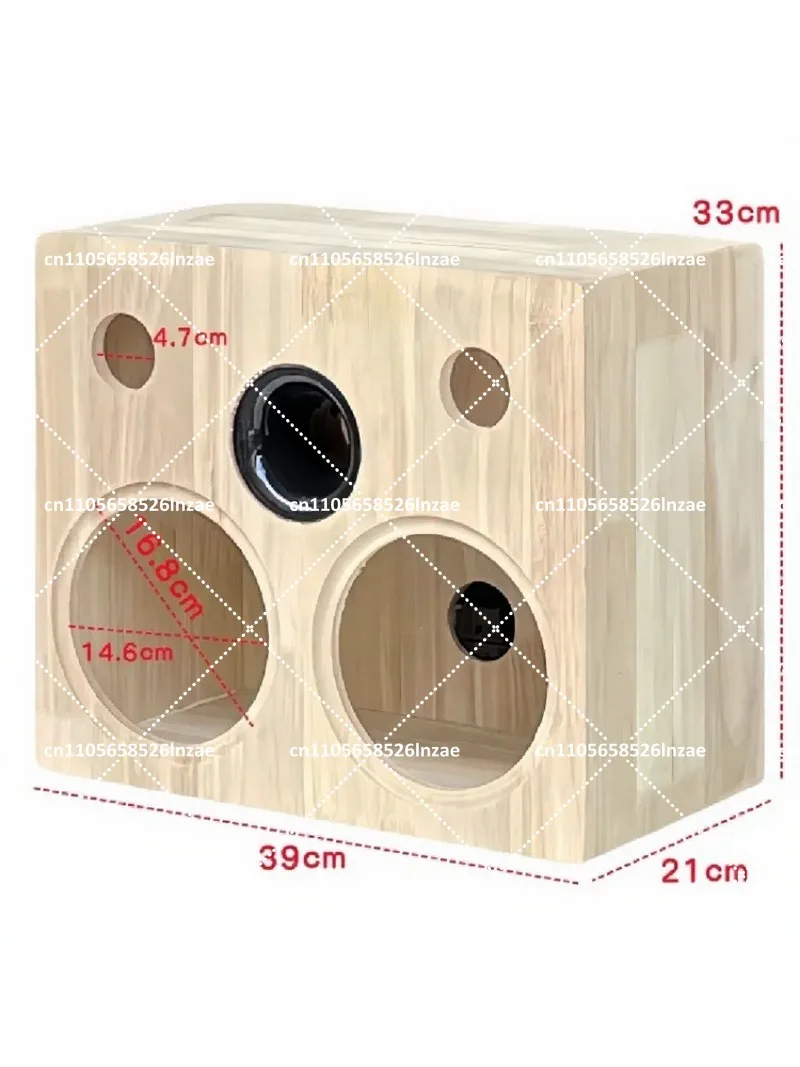 DIY Wooden Speaker Box 6.5-Inch Two-Way Empty Enclosure for Home Audio