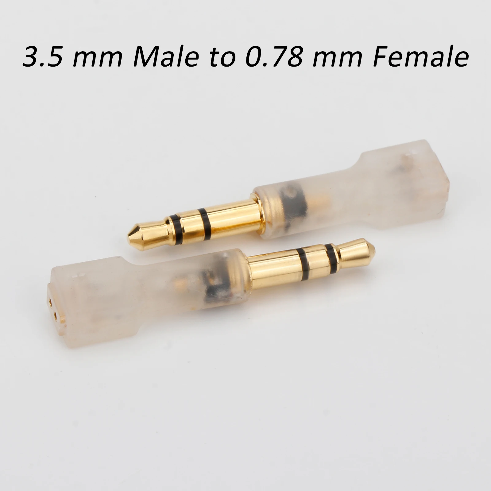 Plugue de fone de ouvido de áudio hifi mono jack 6.35mm, mmcx para 3.5/eua3001/jh conector de fones de ouvido em formato curvo adaptador de entrada de áudio