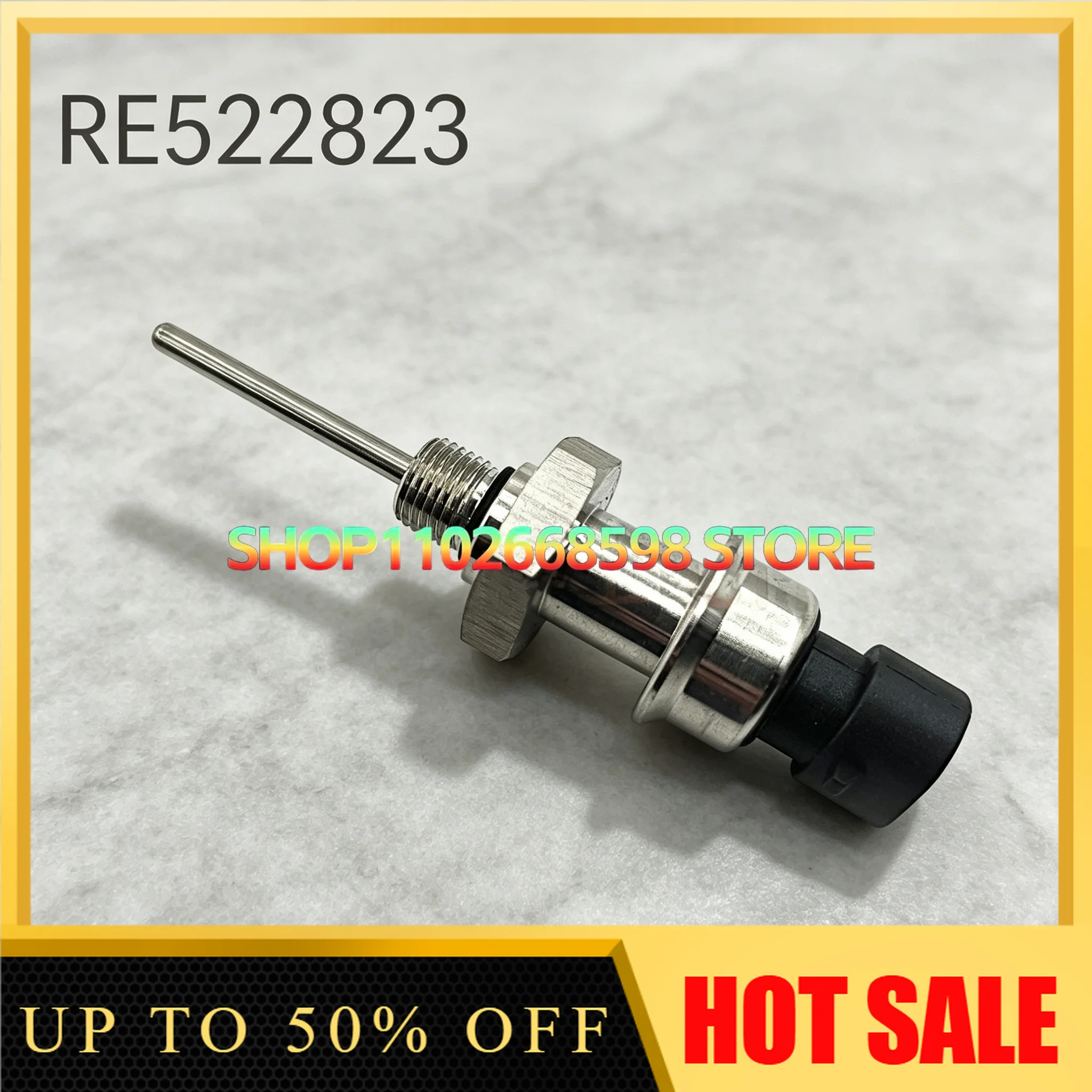 Temperature Sensor RE522823 Excavator 045 Engine Water Accessory Temperature Sensing Plug for Agricultural Equipment