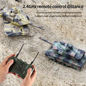 Remote control tank spray water pump for children, tracking simulation, armored vehicle model war, toy gift, 2.4g 10 Main Sales Remote Control Tank - №3