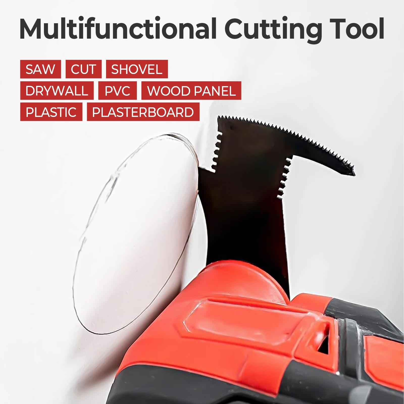 Vearter 2Pack HCS Oscillating Multi-tool Swing Saw Blade Specifical For Drywall PVC Plastic Plasterboard Wood Panel Cutting