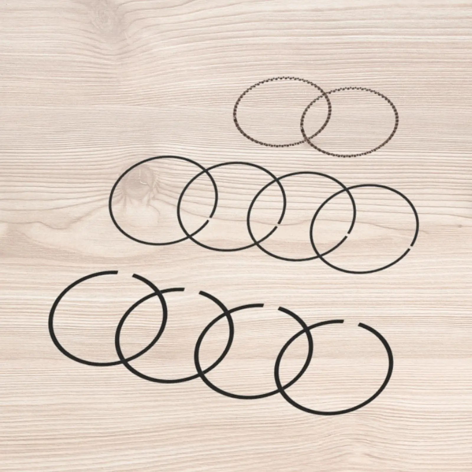 

Piston Rings 24-108-19-s Wear Resistant Practical Easy to Use High Performance Professional Replaces Parts for CH23 CV23