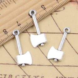 20pcs Charms Tools Axe Ax 25x10mm Tibetan Silver Color Pendants Antique Jewelry Making DIY Handmade Craft