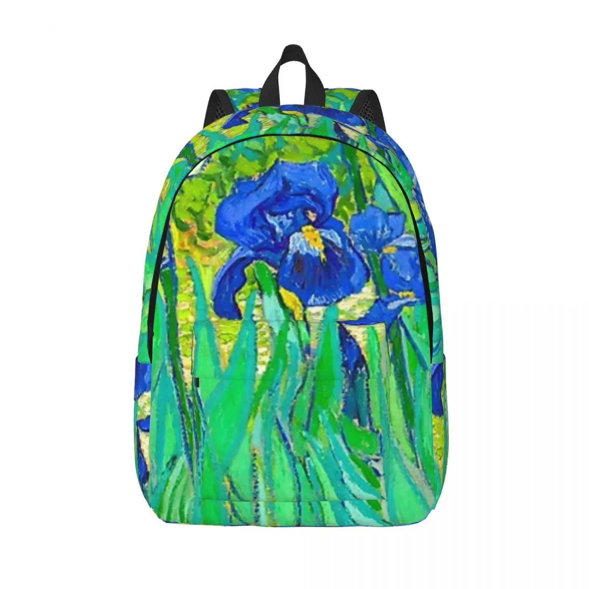 

Vincent Van Gogh Irises Art Flowers Student Backpack School Bag Hiking Travel Daypack for Men Women Bookbag Shoulder Bags