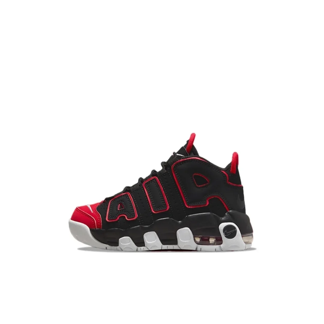 Nike Air More Uptempo PU Children's Basketball Shoes  Leather Pumps Air Mid-top Casual Sports Shoes for Boys and Girls