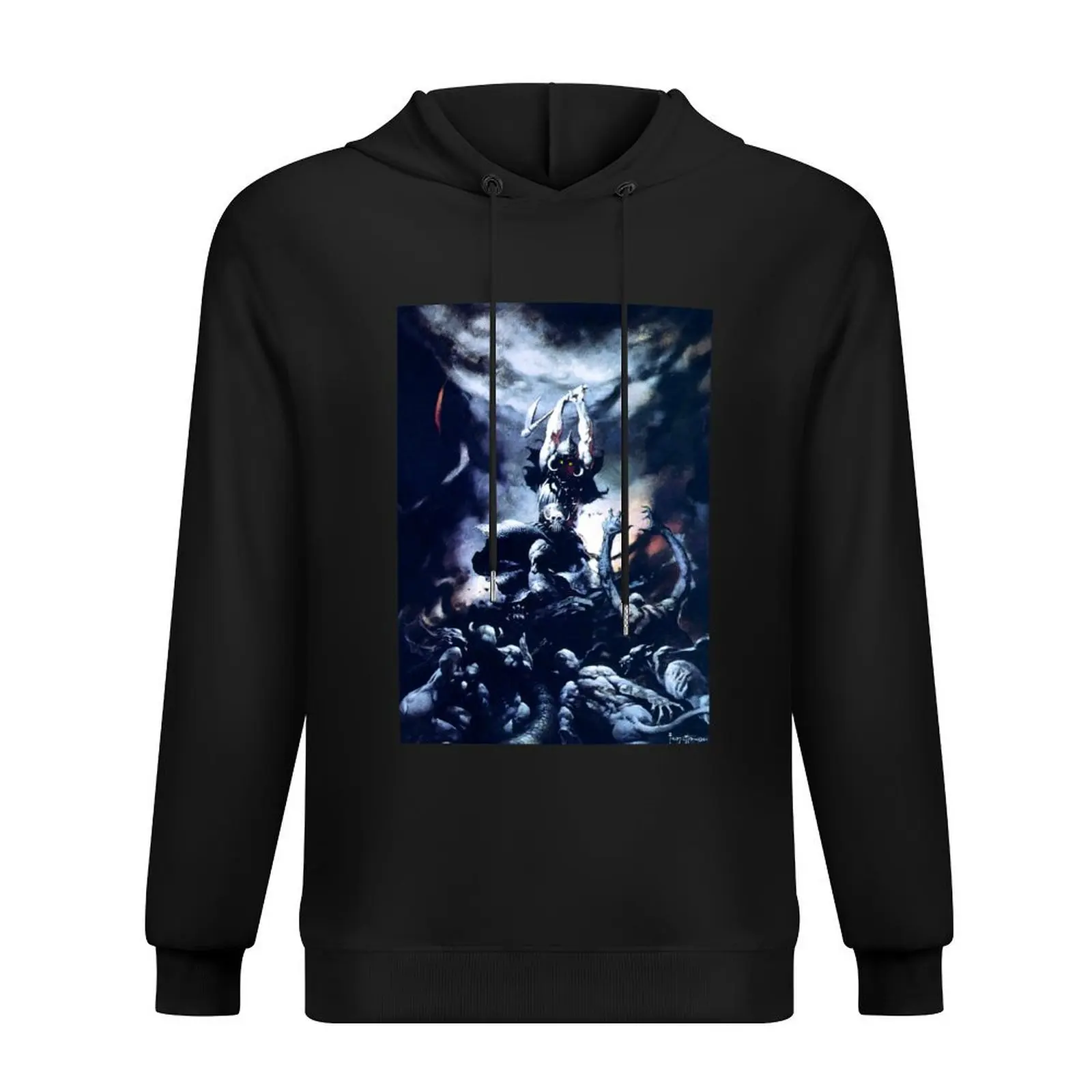 

Frank Frazetta - Death Dealer Hoodie anime clothes clothes for men men's autumn clothes japanese style tracksuits