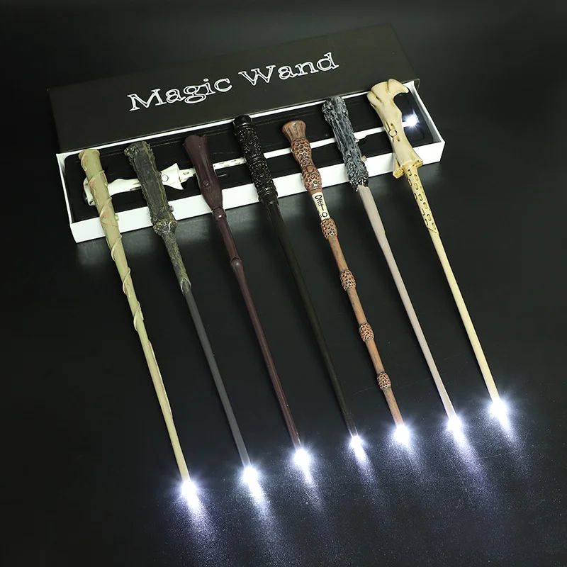 

Harry Potter Luminescence Magic Wand Anime Cartoon Hermione Lord Voldemort Prop Cosplay Decoration Halloween Ornaments Kid Gifts