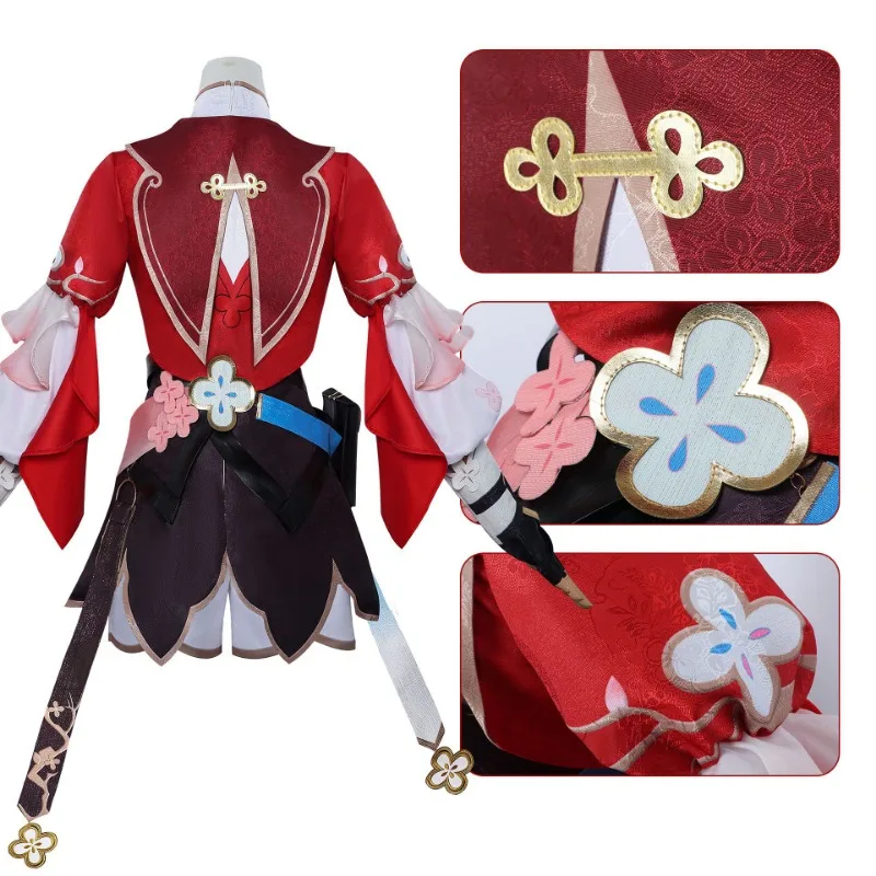Spiel Honkai: Star Rail 7. März Cosplay Kostüm Perücke für Frauen Mädchen Cosplay Kleid Outfit Uniform mit Zubehör für Halloween