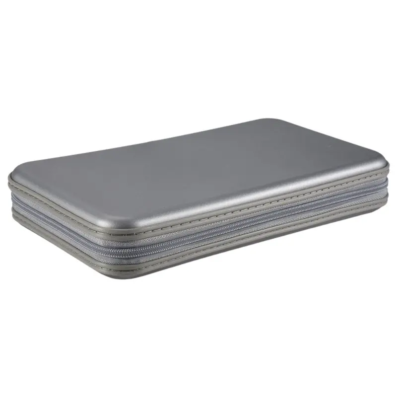 5X 80 Disc Album CD DVD Carry Cover Case Wallet Storage Holder Bag Hard Box - Silver
