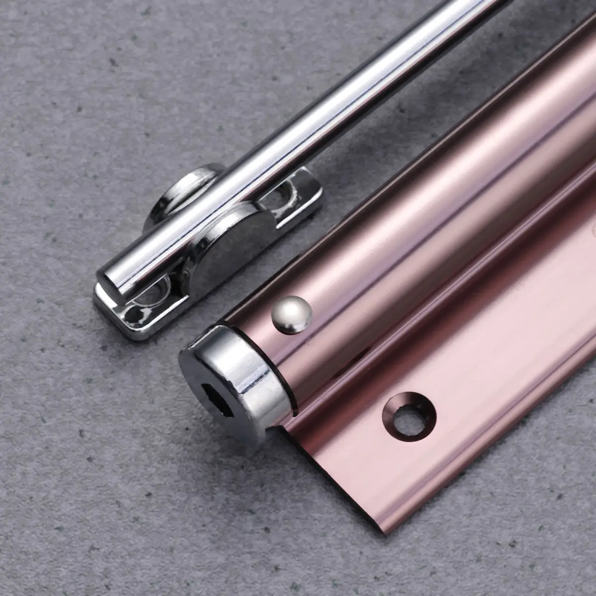 1Pcs Automatic Door Closer 35Kg Lightweight Aluminum Strong Spring Home Use Adjustable Door Buffer Concealed Device