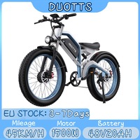 DUOTTS N26 1500W Motor Electric Bicycle 26*4.0 Inch Fat Tire Electric Bike 48V20AH High Performance Battery Aldult Electric Bike