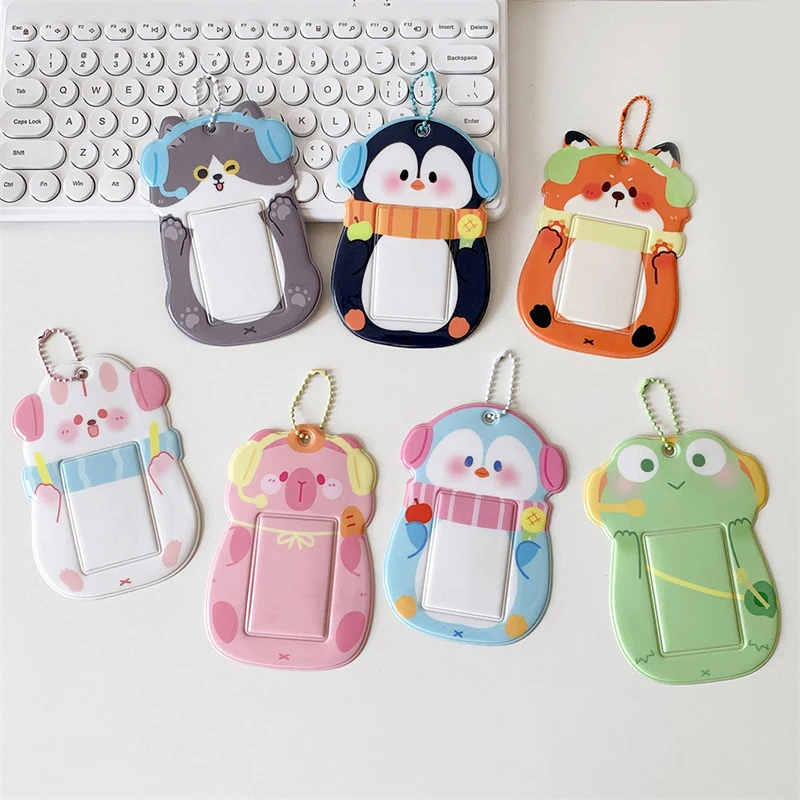 Uchwyt na kartę fotograficzną Cute Cartoon Animal Album Kpop Idol Album Pocztówka Ramka na kartę kolekcjonerską Lomo Card Photo Cards Holder