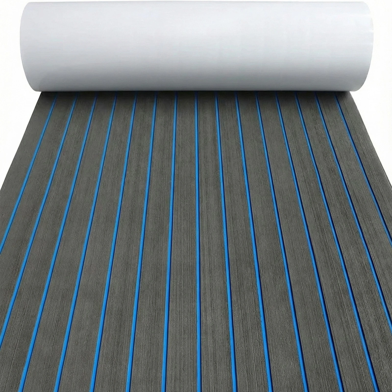2400*300mm*5mm Eva Foam Faux Teak Boat Deck Mat Sheet Teak Yacht Marine Floor Waterproof Pontoon Brown Black Flooring MotorBoats