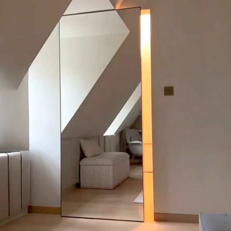 Sliding door Kitchen sliding Pocket Floating bathroom Mirror Storage room Silent 5