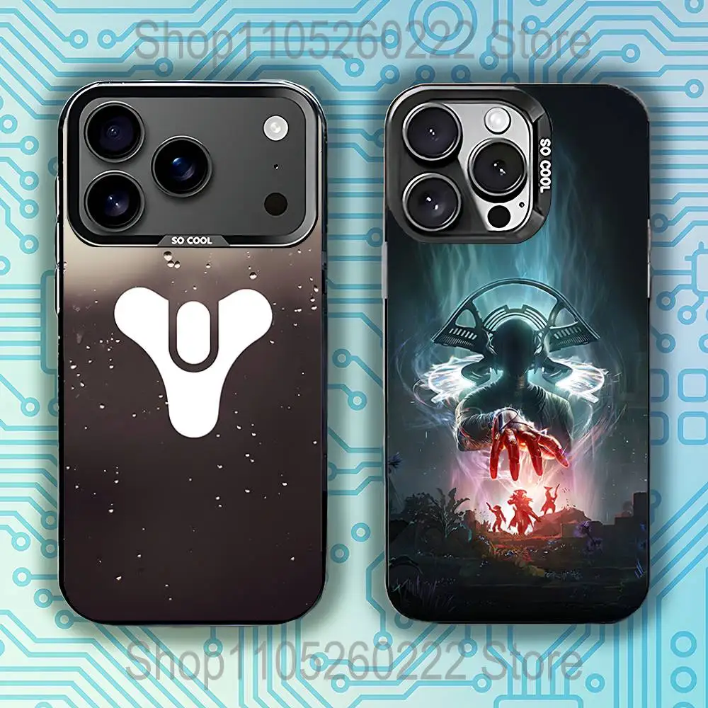 

Game D-Destiny Phone Case For iPhone 17,16,15,14,13,12,11,Pro,XS,Max,Plus,Mini,SE4,E Black Matte Shockproof Cover