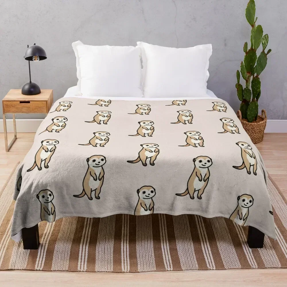 Meerkat Throw Blanket Bed linens Hair Luxury Brand Luxury Blankets