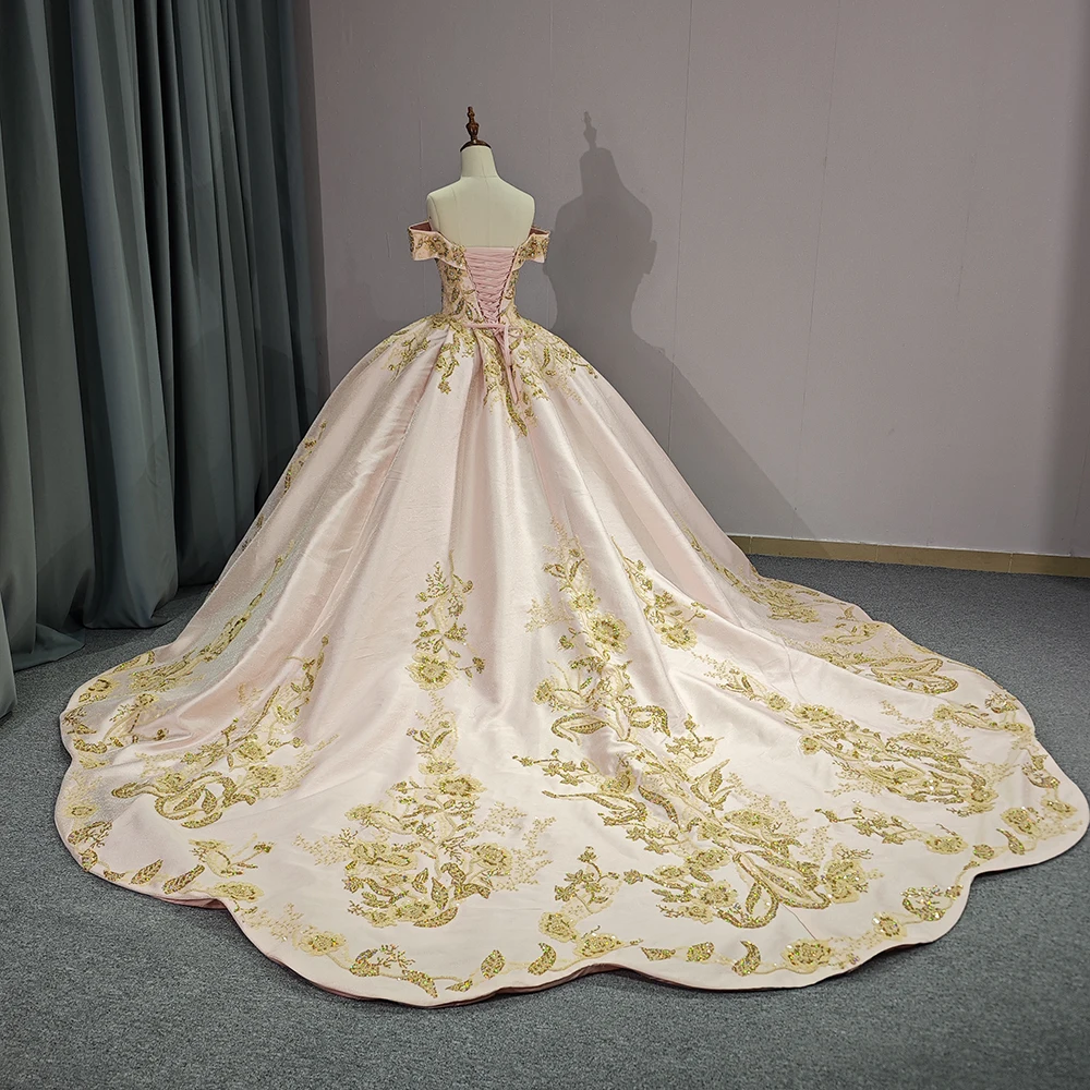 Schulterfreies Abendkleid für Kinder, Perlenkristall, herzförmiger Schönheitswettbewerb, Geburtstagsfotografie, maßgeschneidertes Vestido für 15 Jahre – Detail 4