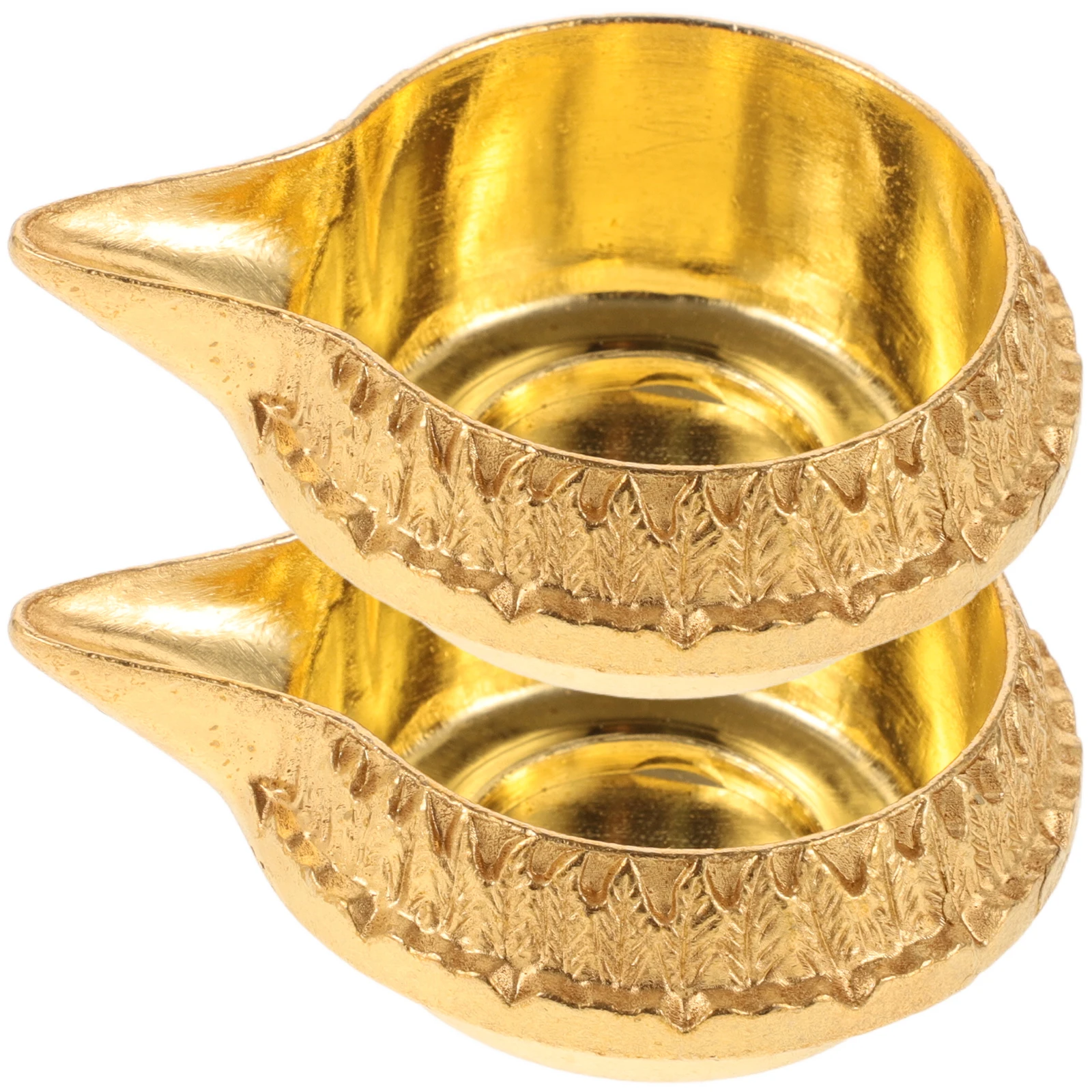 2 قطعة شمعدان بوجا ديكور زبدة بوجا زبدة مصباح عناصر ضوء الزيت ديوالي أجواء احتفالية يدويا