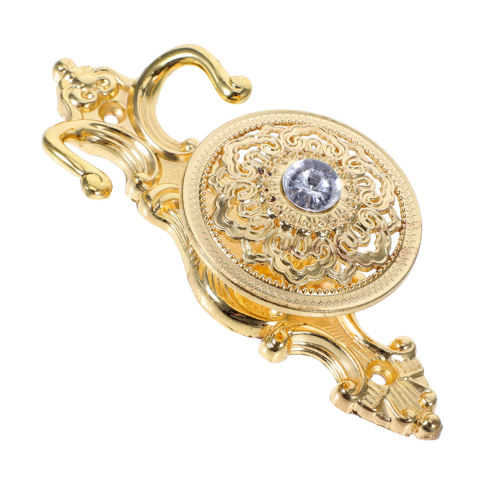 

2pcs Curtain Hooks Bling Holdbacks Drapes Bow Zinc Alloy Bronze Tiebacks Clear Shower Hooks Vintage Metal Wall Decor