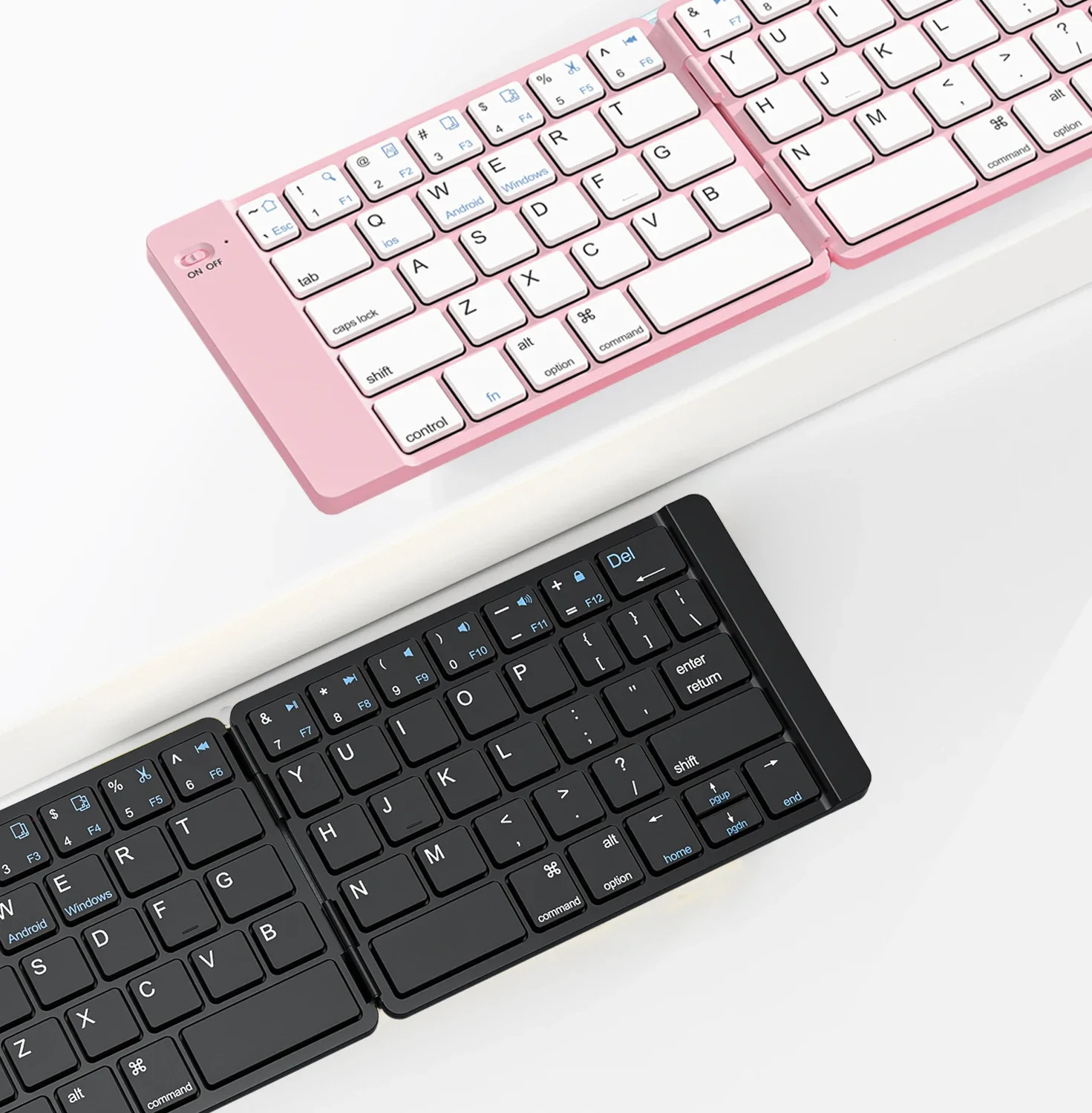 

Mini Foldable Keyboard Supports Bluetooth wireless connection Convenient Essential for office work on the go