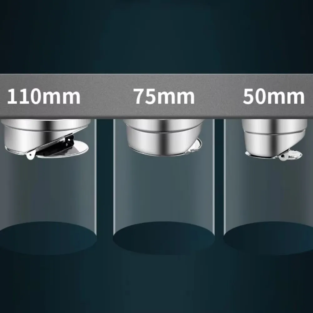 304 Stainless Steel Bathroom Floor Drain Large Drainage Sewer Deodorant Shower Drains Anti-odor Insect-proof Drain Filter