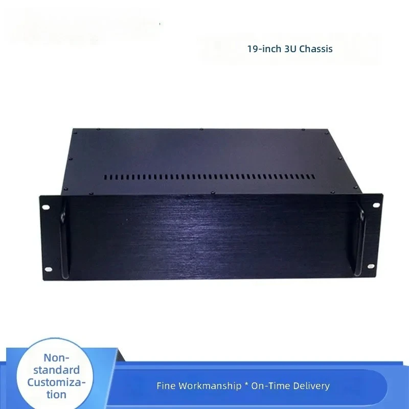 For 19 Inch 3U Standard Rack Mount Chassis Industrial Control Plug in Box Custom Non Standard Sheet Metal Enclosure for