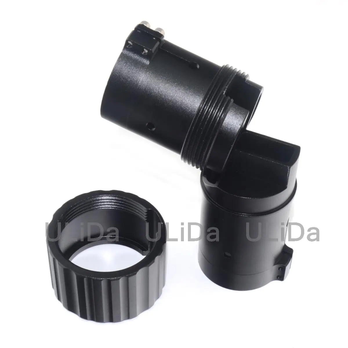 40mm CNC Aluminum Carbon Tube Clip Folding Arm Pipe Clamp Union Connector Fittings for Multicopter Plant Protection UAV