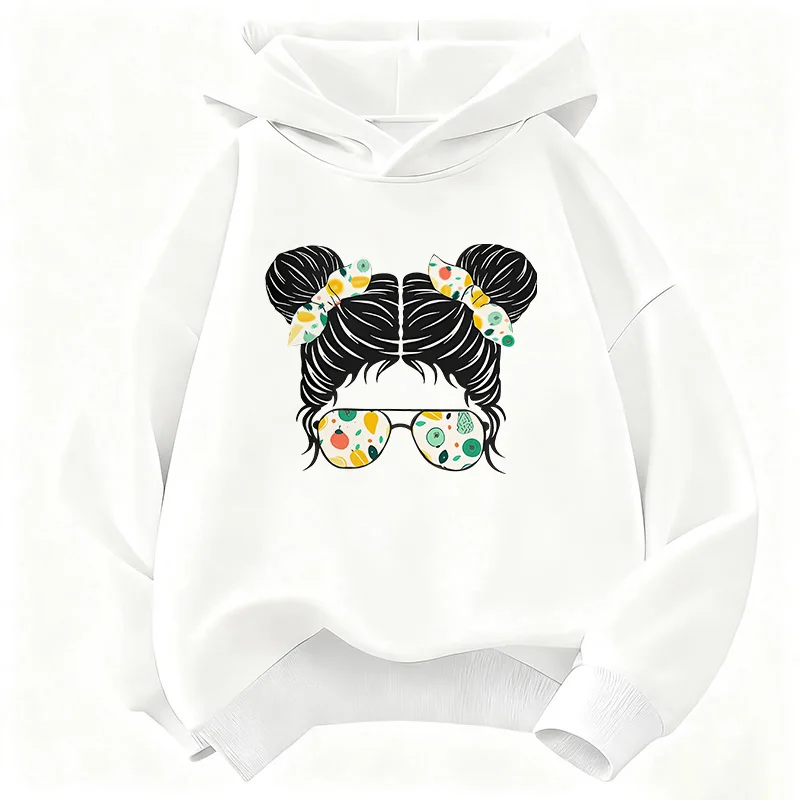 Modisches Mädchen-Design Kinder-Sweatshirt Niedlicher Kapuzenpullover für Jungen Mädchen Herbst Frühling Hip-Hop Lässige Hoodies