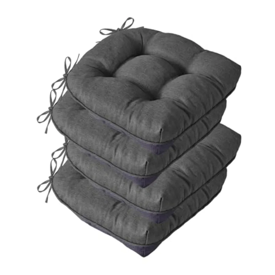 

Chair Cushions for Dining Chairs Seat Cushions for Kitchen Chairs Indoor Seat Cushions with Ties Tufted Foam Chair Pads Non Sli