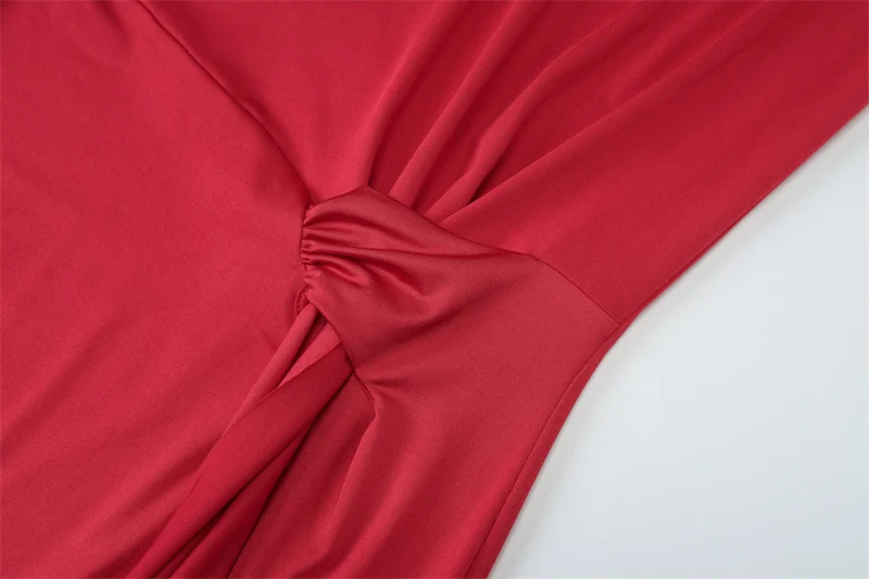 Solid Lange Mouw Bodycon Maxi Jurk Vrouwen Elegante Club Party Hoge Taille Ruches Lint Elastische Slanke Prom Verjaardag Jurken Gewaad