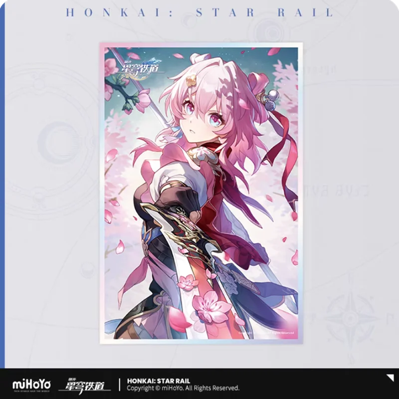 MiHoYo 공식 Honkai 스타 레일 GuangZhui 컬렉션 아크릴 컬러 종이 애니메이션 패션 주변 크리스마스 선물 코스프레